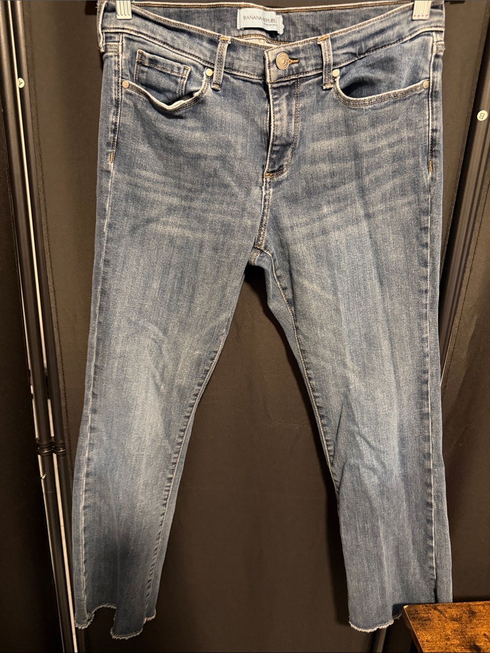 Banana Republic Cropped Straight-Light Wash Jeans